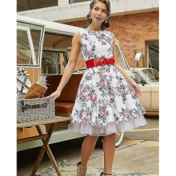 50'er Cosplay Rockabilly Underskørt Dame Underskørt Tutu Rose S
