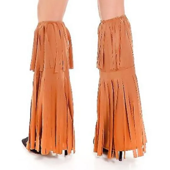 70'er Hippie Party Retro Kostume Tofs Vest+bukser+halstørklæde Kostume Pink-FF- Pink XXL