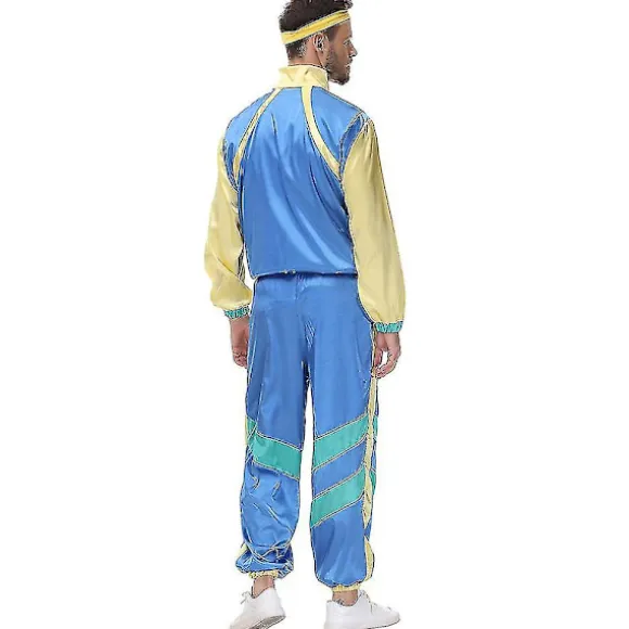 80'er Unisex Kostume Retro Tracksuit 90'er Hip Hop Outfit Sæt XL Men