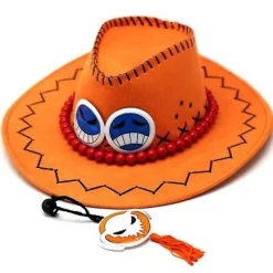 Et stykke Portgas D Ace Cowboy Hat Kostume Hatte -a