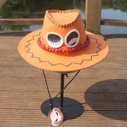 Et stykke Portgas D Ace Cowboy Hat Kostume Hatte -a