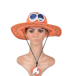 Et stykke Portgas D Ace Cowboy Hat Kostume Hatte -a