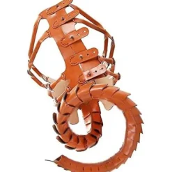 Facehugger Håndsøm Lædermaske Horror Halloween Alien Kostume Læder Skorpion Maske Skræmmende Cosplay Pro