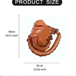 Facehugger Håndsøm Lædermaske Horror Halloween Alien Kostume Læder Skorpion Maske Skræmmende Cosplay Pro