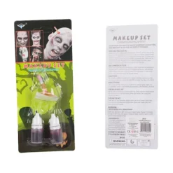 Fake sår makeup kit halloween makeup kit med blod fast i penna