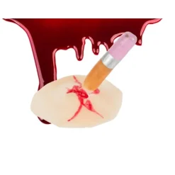 Fake sår makeup kit halloween makeup kit med blod fast i penna