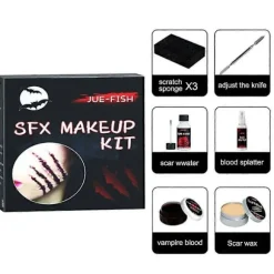 Falsk Blod Makeup Blodspray, Vaskbar Blod Makeup til Vampyr Cosplays Blod Halloween makeup bag