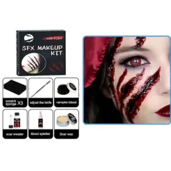 Falsk Blod Makeup Blodspray, Vaskbar Blod Makeup til Vampyr Cosplays Blod Halloween makeup bag