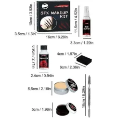 Falsk Blod Makeup Blodspray, Vaskbar Blod Makeup til Vampyr Cosplays Blod Halloween makeup bag