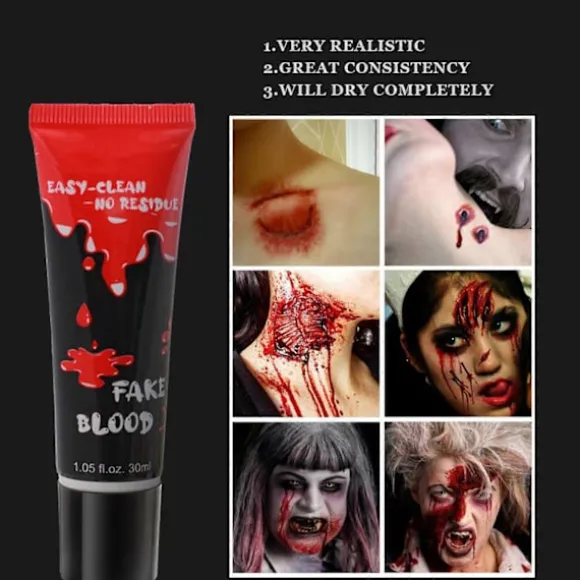 Falsk Blodspray til Halloween Vampyrblod Makeup, Anime Cosplay, Specialeffekt Makeup og Mere - Vegansk, Dyrevenlig
