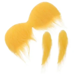Falsk Overskæg Øjenbryn til Fest Gul Overskæg og Øjenbryn Cosplay Tilbehør Gul Yellow 16.00X9.00X0.20CM