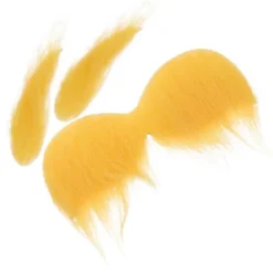 Falsk Overskæg Øjenbryn til Fest Gul Overskæg og Øjenbryn Cosplay Tilbehør Gul Yellow 16.00X9.00X0.20CM