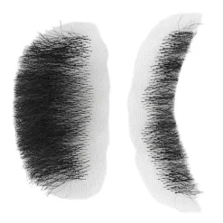 Falsk Skæg med Høj Simulation, Limrenser, Genanvendeligt Sort Kostume Mustache til Optræden 0.2