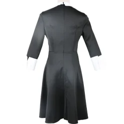 Familien Addams Kostume Wednesday Addams Sort Kjole | Halloween Rollespilskostume *Morticia Paryk*150 Morticia Paryk, CJY Morticia Wig en-US