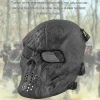 Feltudstyr Maske Sort Mand Fuld Ansigt Skalle Riddermasker