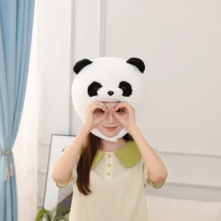 Feriehat Langhåret panda hovedbeklædning Fotorekvisitter Fotorekvisitter Vogn