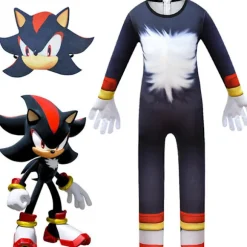 Fest Børn Anime Cosplay Sonic Kostume Kreativ Hovedbeklædning Sjovt Costume 150cm