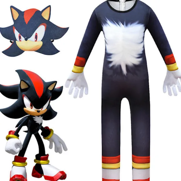 Fest Børn Anime Cosplay Sonic Kostume Kreativ Hovedbeklædning Sjovt Costume 150cm