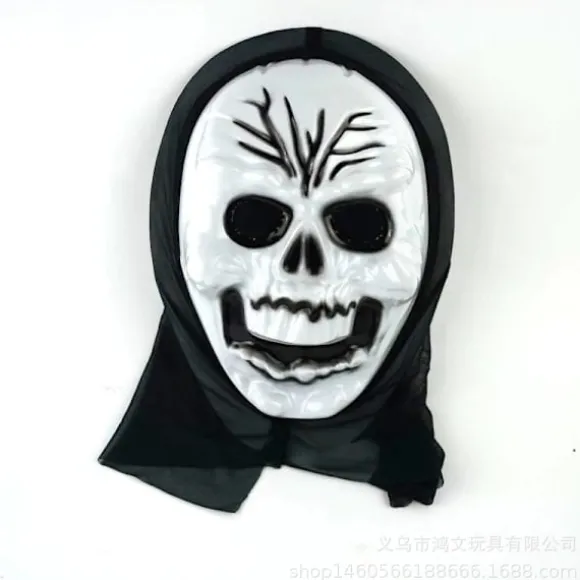 Festartikler Spøgelsesmaske Halloween Dødsmaske, Gammelt Rundt Ansigt Gammelt rundt ansigt Old round face
