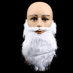 Festforestillingsrekvisitter Julemanden hvidt skæg Skægsæt Xmas A3 one size