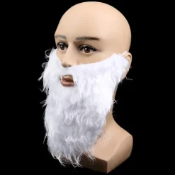 Festforestillingsrekvisitter Julemanden hvidt skæg Skægsæt Xmas A3 one size