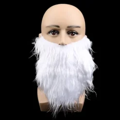 Festforestillingsrekvisitter Julemanden hvidt skæg Skægsæt Xmas A3 one size