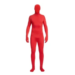 Festkostume Usynlig Morph Suit Voksen Mænd Kvinder Fuld Rød Rød{azc} Red 140CM