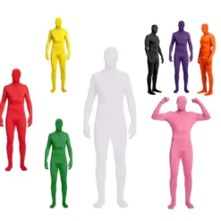 Festkostume Usynlig Morph Suit Voksen Mænd Kvinder Fuld Rød Rød{azc} Red 140CM