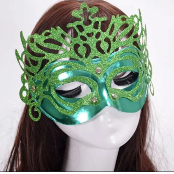 Festmaske Halloween Maske GRØN GRØN Green