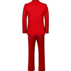 Film Joker Cosplay Kostume Til Mænd Og Børn Arthur Fleck Fuld Sæt Halloween Fastelavnskostume -a Med Paryk X With wig 110 cm