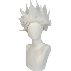 Film Ursula Cosplay Paryk Hvid Kort Hår til Voksne Kvinder Mænd Halloween Kostume Rekvisitter Cosplay Rollespil Parykker - JA Viper Fade One Size