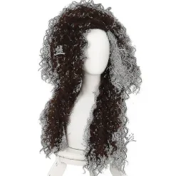 Filmfigur Bellatrix Lestrange Lang Brun Blandet Bølget Paryk Bella Parykker Varmebestandig Cosplay Kostume Paryk + Paryk Hætte