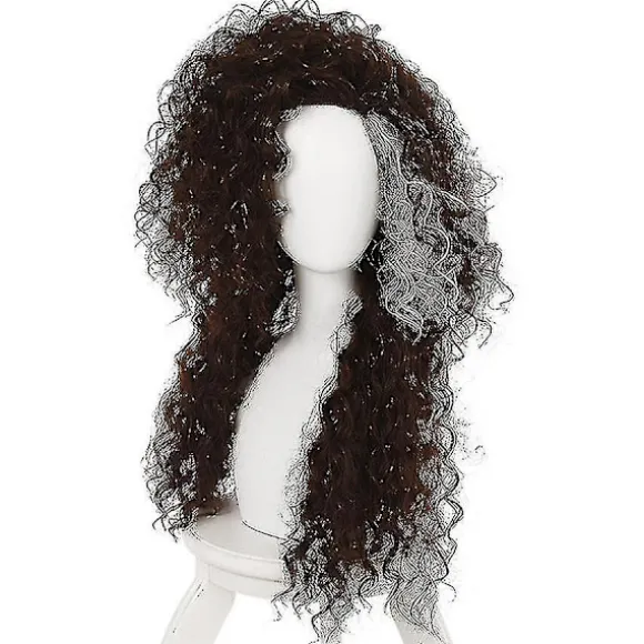 Filmfigur Bellatrix Lestrange Lang Brun Blandet Bølget Paryk Bella Parykker Varmebestandig Cosplay Kostume Paryk + Paryk Hætte