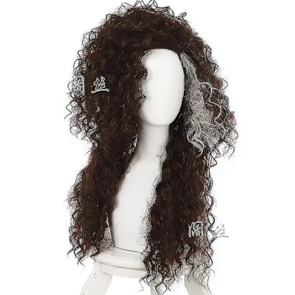 Filmkarakter Bellatrix Lestrange Lang Brun Blandet Bølget Paryk Bella Parykker Varmebestandig Cosplay Kostume Paryk + Paryk Hætte