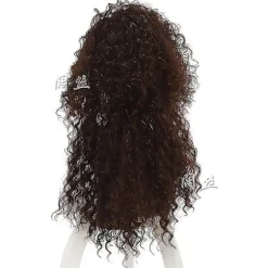 Filmkarakter Bellatrix Lestrange Lang Brun Blandet Bølget Paryk Bella Parykker Varmebestandig Cosplay Kostume Paryk + Paryk Hætte