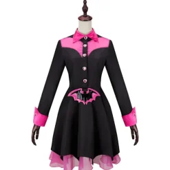 Filmmonster Draculaura Cosplay Kostume Uniform Clawdeen Wolff Skjorte Kjole Kvinder Pige Halloween Karneval Rollespil Tøj L L WIG L WIG