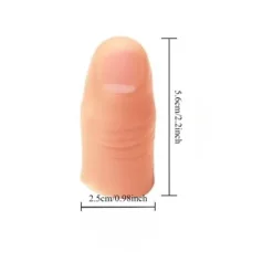 Finger Simulation Protetisk Knækket Finger Silikone Handsker Mag B
