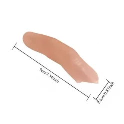 Finger Simulation Protetisk Knækket Finger Silikone Handsker Mag B
