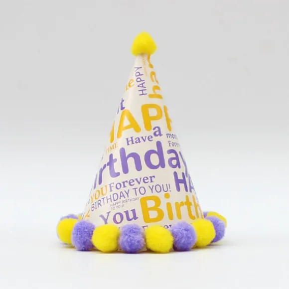 Fire-spidset hat-læderbold fest hat aktivitetskit-DIY pom poms og klistermærker, sjove fest spil tilbehør, håndlavet dekoration til børn, fødselsdag | Fyndiq