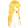 Flerlags langhåret blond cosplay-paryk