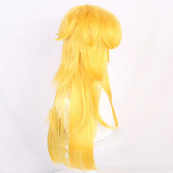 Flerlags langhåret blond cosplay-paryk