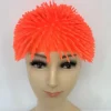 Fluorescerende silikone spiky parykhætte - Sjov og festlig parykhætte - Orange