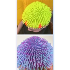 Fluorescerende silikone spiky parykhætte - Sjov og festlig parykhætte - Orange