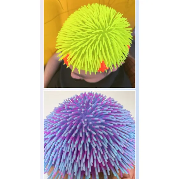 Fluorescerende silikone spiky parykhætte - Sjov og festlig parykhætte - Orange