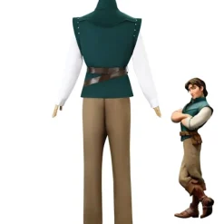 Flynn Rider Tangled Rapunzel Karneval Maskerade Cosplay Kostume Prinsesse Voksen Kun Paryk Only Wig-FQ- Only Wig One Size
