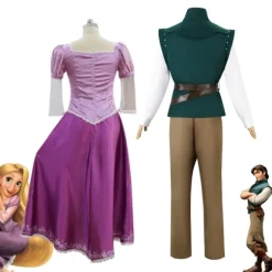 Flynn Rider To på eventyr Rapunzel Karneval Maskerade Cosplay Kostume Prinsesse Voksen Kun Paryk Kun Paryk One Size Only Wig One Size