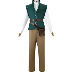 Flynn Rider To på eventyr Rapunzel Karneval Maskerade Cosplay Kostume Prinsesse Voksen Kun Paryk Kun Paryk One Size Only Wig One Size