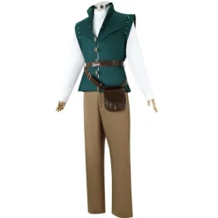 Flynn Rider To på eventyr Rapunzel Karneval Maskerade Cosplay Kostume Prinsesse Voksen Kun Paryk Kun Paryk One Size Only Wig One Size