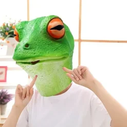 Frø Maske - Halloween Kostume Latex Dyr Fuld Hoved Latex Voksen Børn Maske