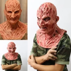 Freddy Krueger Latex Maske Karneval Halloween Realistisk Voksen Del